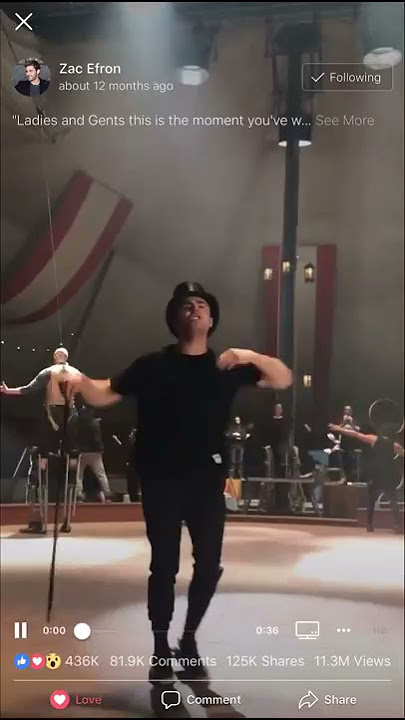Zac Efron On Set Of The Greatest Showman “Greatest Show Rehearsals”