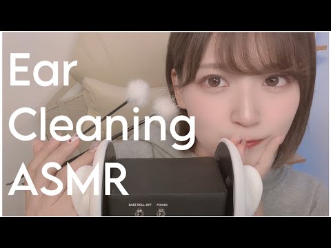 [ASMR] Ear Cleaning / 色んな耳かき [指・梵天耳かき・綿棒][sleep induction]