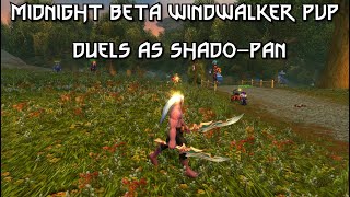 Midnight Beta Windwalker Pvp Testing Out Shado-Pan