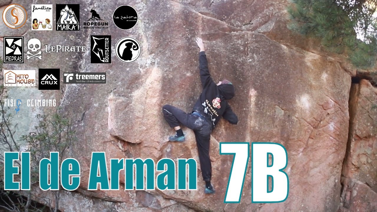 El de Arman 7B | La Pedriza Boulder | Sector Quebrantaherraduras