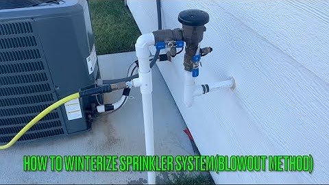 How to Winterize Sprinkler System(Blowout Method). DIY. Easy.