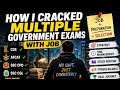 How I Cracked Multiple Government Exams While Doing a Full-Time Job 🔥