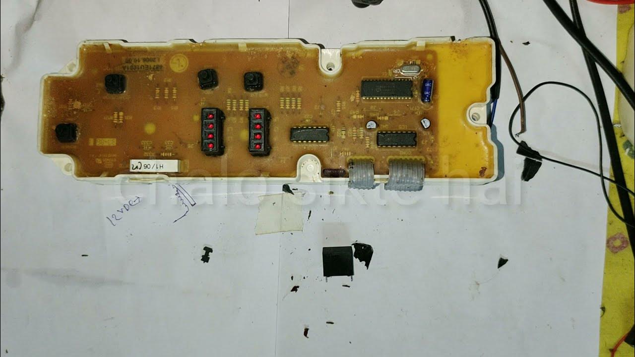 lg top load washer light blinking and door lock problem