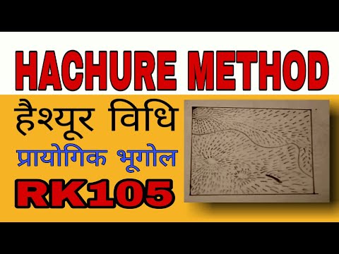 HACHURE METHOD //हैश्यूर प्रणाली //प्रायोगिक भूगोल //RK105