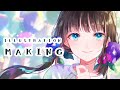 【speedpaint】オリジナルイラスト描いてみた【clipstudio】