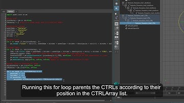 Tentacle Rig - Part3 - Parent the FK CTRLs and connect skin joints.