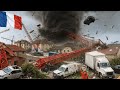 CHAOS in France! Powerful Ermont Tornado Flattens 200 Homes and Displaces 2,500 Residents