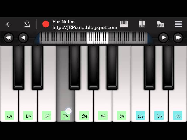 Teri Meri (Bodyguard) - Mobile Perfect Piano Tutorial class=