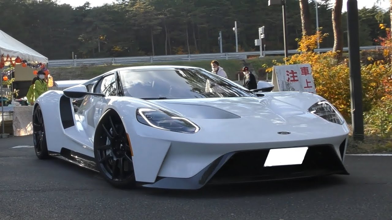 【Ford GTも降臨‼】パレードラン後のスーパーカーの搬入、快音加速サウンド‼Supercars sound in Japan