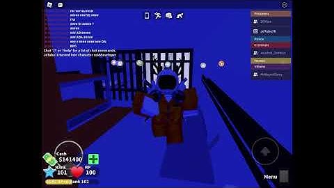 Messing around with mad city admin commands on my vip server