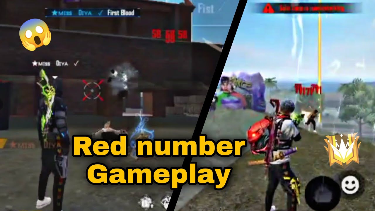 Red number gameplay