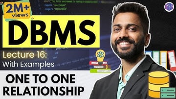 Lec-16: One to One relationship in DBMS in Hindi