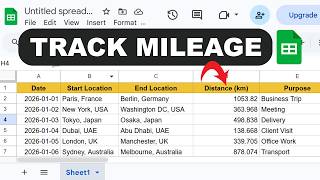 How to Track Mileage in Google Sheets | Easy Mileage Log & Expense Tracker Tutorial