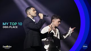 Eurovision: My Top 10 06th Places (2014-2024)