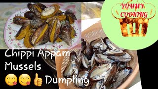 Chippi Appam/Mussels  Dumpling/Kallumakaya Nirachath