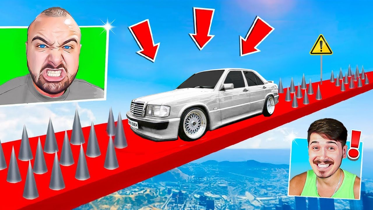 IGRAMO OPASNU GTA 5 TRKU, ALI SA STARIM MERCEDESOM!! 🚘🔥 (Prejako?!!??)