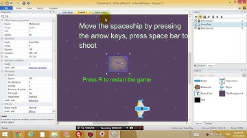 Construct 2 lesson 8 - Instance variable for enemies, random function