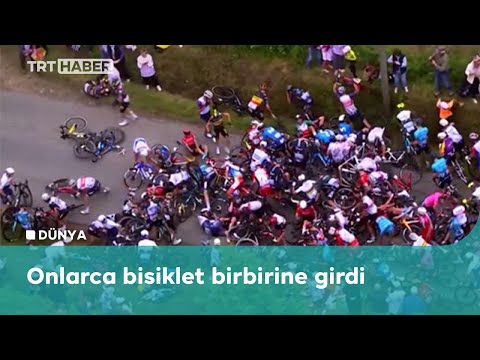 Video: Fransa Turu 1. Etap kazasına karışan seyirci tutuklandı