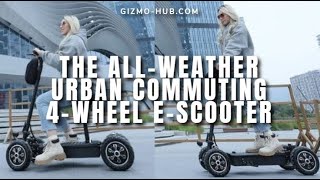 Zebra09 : The All-Weather Commuting 4-Wheel Electric Scooter | Kickstarter | Gizmo-Hub.com