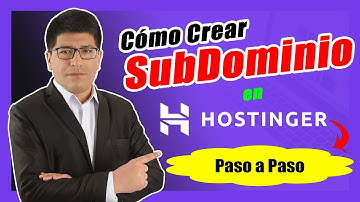 Cómo CREAR Un SubDominio en Hostinger PASO A PASO