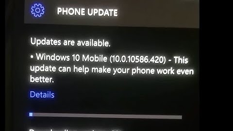 Microsoft Lumia 950 Phone Update Latest OS build Windows 10 Mobile (10.0.10586.420) Version 1511