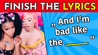 Finish The Lyrics - 30 Most Popular Songs Of 2023 Music Quiz