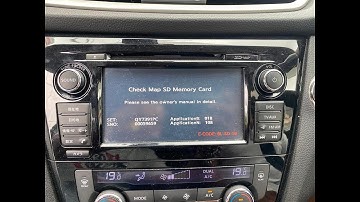 Check Map SD error solution and Navigation Launching Fail error solution Nissan Xtrail