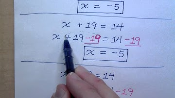 Prealgebra - Part 34 (Solving Equations - Addition Property)