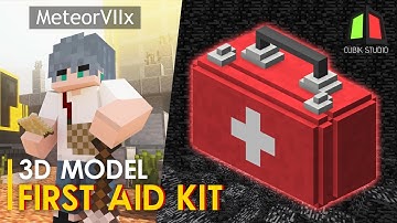 3D Modeling Timelapse - First Aid Kit | Voxel Art | Cubik Studio #1