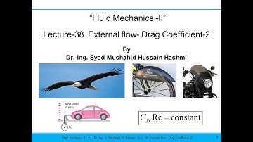 Fluid Mechanics | Lecture 38| External flow | Drag Coefficient | Drafting | Fairing | Drag reduction