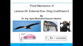 Fluid Mechanics | Lecture 38| External flow | Drag Coefficient | Drafting | Fairing | Drag reduction