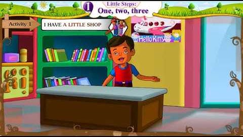 STD 5 English | Little Steps - One, Two, Three Activity 1 | Animated Video | English Rhymes