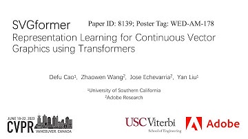 CVPR 2023 - SVGformer: Representation Learning for Continuous Vector Graphics using Transformers