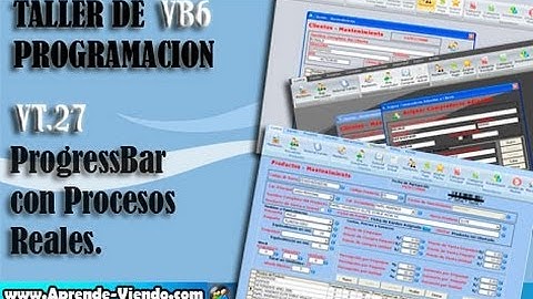 Taller Visual Basic 6.0 - Vt27: ProgressBar con Procesos Reales