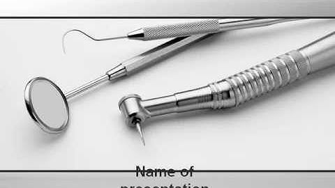 Dental Tools PowerPoint Template by PoweredTemplate.com