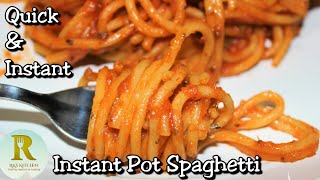 Quick Spaghetti Pasta in Instant pot| Instant Pot spaghetti| Vegetarian spaghetti in pressure cooker