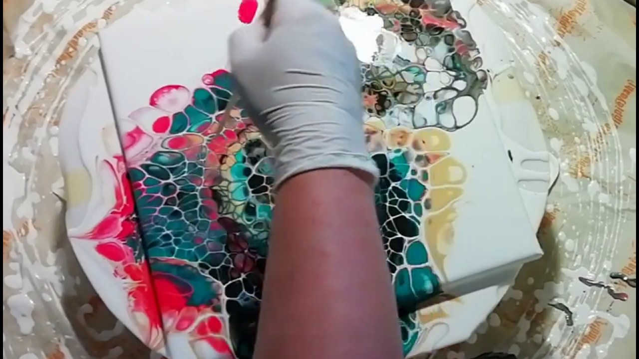 Acrylic Pouring open cup - dragon - YouTube