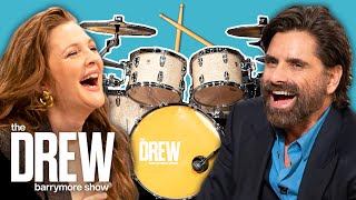 Celebrity John Stamos Teaches Drew Barrymore How to Play the Drums | The Drew Barrymore Show Wealth