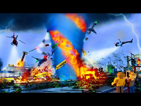 Видео: Новое Реалистичное Торнадо #4 | Teardown