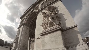 arc triomphe 4K hyperlapse video