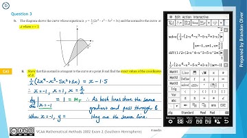VCAA Mathematical Methods 2002 Exam 2 - Question 3