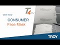 TIJ marking on the face mask 트로이 소형 카트리지 마킹기계 마스크 생산정보 마킹