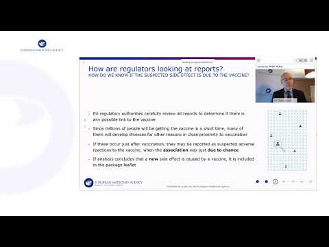 EMA Public stakeholder meeting: Vaccines safety monitoring update on emerging data EU authorizations