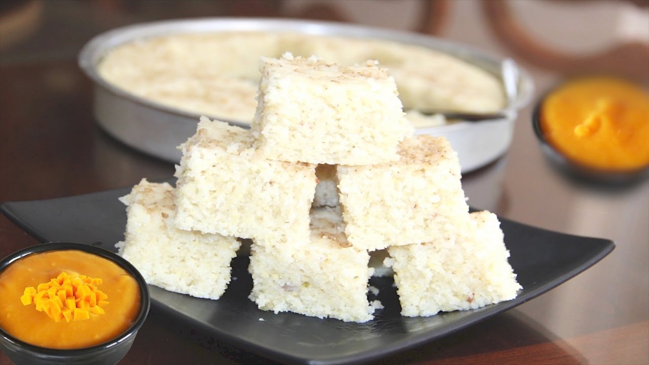 Idada  Idra - White Khatta Dhokla Video Recipe | Steamed Savory Rice Lentil Cake | Bhavna