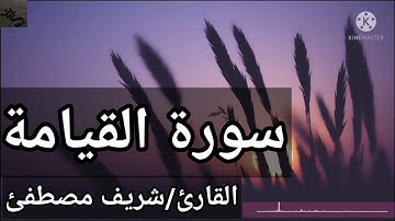 سورة القيامة (كاملة)/ للقارئ المبدع/شريف مصطفى" قران-كريم#راحة نفسيه