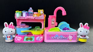 55 minutes satisfied, hello kitty. Kitchen pink unboxing | Review Toys ASMR
