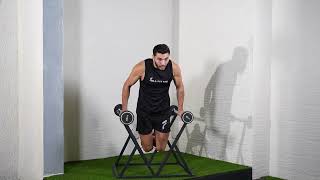 Exercise: Tricep Dips using Elevated Surface - Triceps Home Exercises.