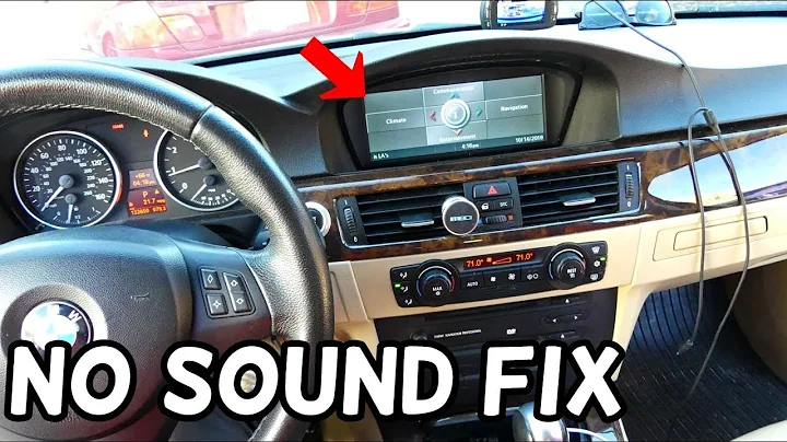 BMW E90 NO SOUND iDRIVE NOT WORKING SOS LIGHT