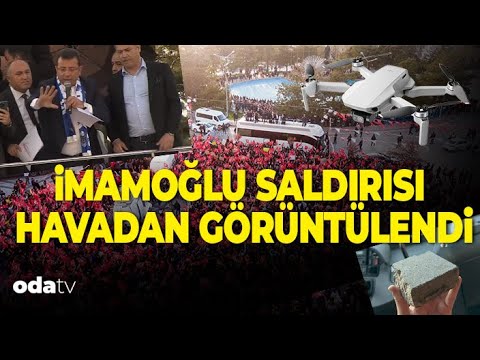 Drone Görüntüleri İle İmamoğlu'na Yapılan Saldırı Anları | Toma 6 Dakika Sonra Su Sıkıyor