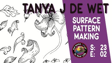 Surface Pattern Design Techniques with Tanya J De Wet | Colour In Your Life